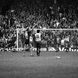 Stoke. v. Southampton. October 1984 MF18-03-025 The final score was a three one Stoke. v. Southampton. October 1984 MF18-03-025 The final score was a three one