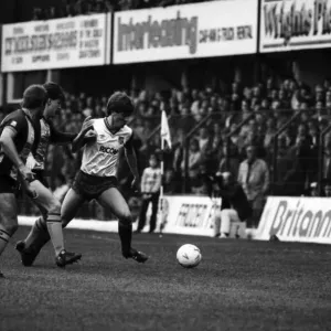 Stoke. v. Southampton. October 1984 MF18-03-028 The final score was a three one Stoke. v. Southampton. October 1984 MF18-03-028 The final score was a three one