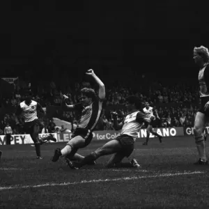 Stoke v. Southampton 1984 Print: A Division One Football Match Stoke v. Southampton 1984 Print: A Division One Football Match