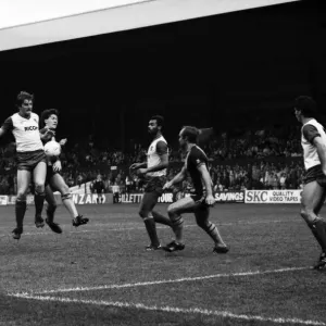 Stoke. v. Southampton. October 1984 MF18-03-076 The final score was a three one Stoke. v. Southampton. October 1984 MF18-03-076 The final score was a three one