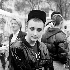Stop the Clause Gay rights demonstration. Boy George. 30th April 1988