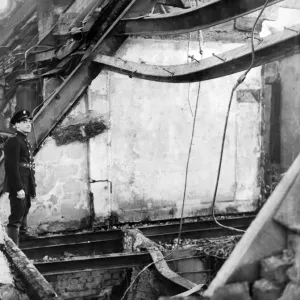 Top stories of the old White Star building in Liverpool were bombed during an air raid