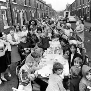 A Street Party in Middlesbrough Print, 1 April 1968 A Street Party in Middlesbrough Print, 1 April 1968