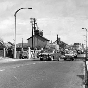 Street scene in Ashington, Northumberland. 28th March 1967
