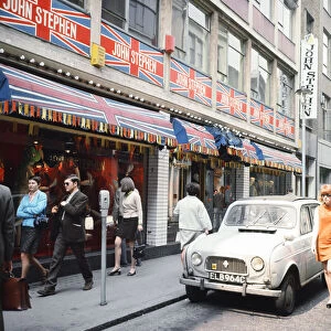 Street Scene in Carnaby Street, London. 24th May 1968