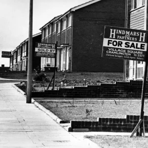 Street scene in Cramlington New Town. 31st March 1973 Street scene in Cramlington New Town. 31st March 1973