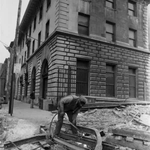Street scene in New York. 13th February 1981 Street scene in New York. 13th February 1981