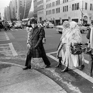 Street scene in New York. 13th February 1981