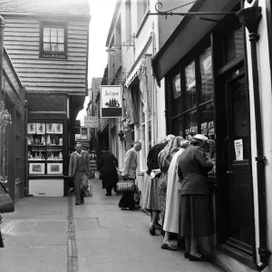 Street scenes in Brighton, East Sussex. August 1954 Street scenes in Brighton, East Sussex. August 1954
