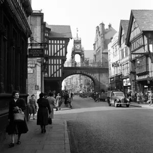 Chester Street Scene Print, April 1953 Chester Street Scene Print, April 1953