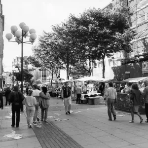Street Traders in Church Street Liverpool 26th July 1988 Street Traders in Church Street Liverpool 26th July 1988