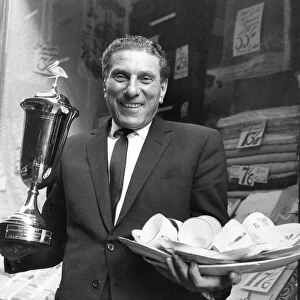 Street Traders: Sid Strong with the cup he won as "
