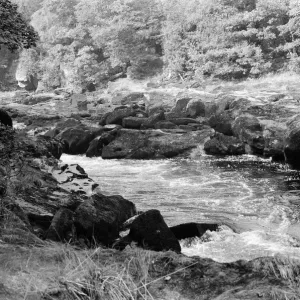 The Strid in the Bolton Abbey estate in Wharfedale in North Yorkshire, circa 1970 The Strid in the Bolton Abbey estate in Wharfedale in North Yorkshire, circa 1970