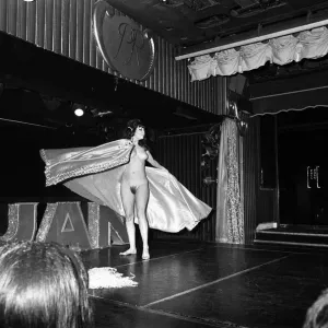 Stripper Striptease at Raymonds Revue Bar Print, London 1968