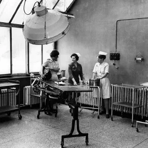 Birmingham Women's Hospital Equipment Move Print, 1969