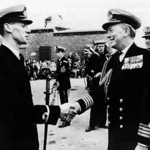 David Bingham Receives Sword of Honour Print, 1970