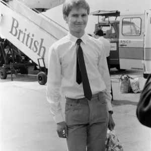 Sub Lieutenant Ian Soapy'Watson arrives at Gatwick airport Sub Lieutenant Ian Soapy'Watson arrives at Gatwick airport