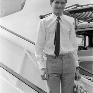 Sub Lieutenant Ian Soapy'Watson arrives at Gatwick airport Sub Lieutenant Ian Soapy'Watson arrives at Gatwick airport