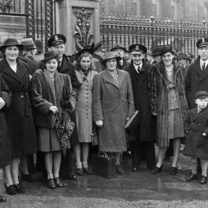 Submariners pictured outside Buckingham Palace as they attend an investiture Submariners pictured outside Buckingham Palace as they attend an investiture