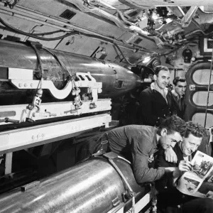 Submariners, pictured reading the Daily Mirrors Good Morning Newspaper