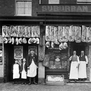 Suburban Stores, a shop in Birmingham. Circa 1900