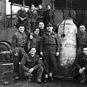 Successful removal of an unexploded bomb in Hull, North England after the Second World