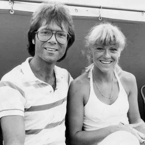 1982 Tennis Print of Sue Barker and Cliff Richard 1982 Tennis Print of Sue Barker and Cliff Richard