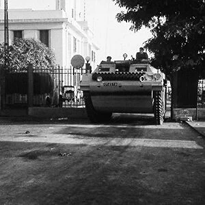 Suez Crisis 1956 British armoured amphibious vehicle in Port Said