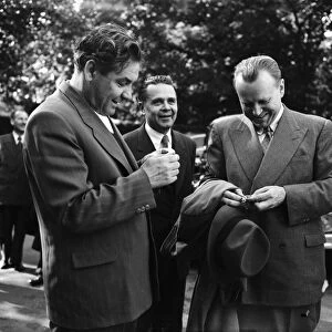 Suez Crisis 1956 Dimitri Shepilov (L), the Russian Foreign Minister, and Mr Malik