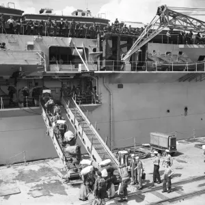 Suez Crisis 1956 Aircraft Carrier Print