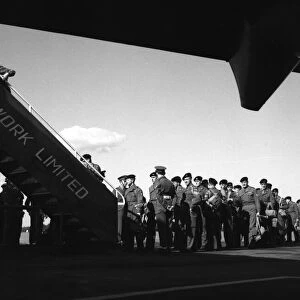 Suez Crsis 1956 60 men of the Duke of Wellington Regiment at Blackbushe airport