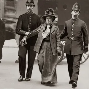 Suffragettes Under Arrest May 1908 Print