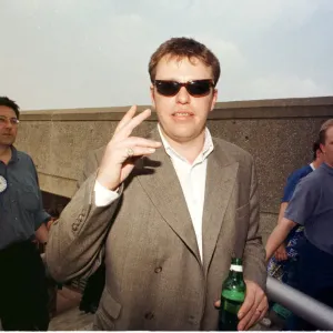 Suggs singer with pop group Madness at Wembley for the FA Cup final between Chelsea Suggs singer with pop group Madness at Wembley for the FA Cup final between Chelsea