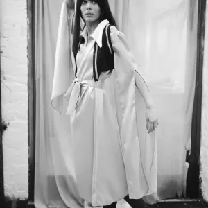 Suki Poitier Models Ossie Clark Dress, 1968 Print Suki Poitier Models Ossie Clark Dress, 1968 Print