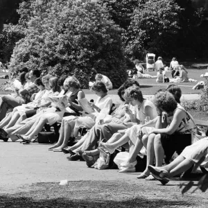 Summer Pics, Forbury Gardens, Public Park, Reading, Berkshire, June 1985 Summer Pics, Forbury Gardens, Public Park, Reading, Berkshire, June 1985