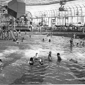 The Suncentre, Rhyl, Europes first indoor surfing pool, attracting thousands of families The Suncentre, Rhyl, Europes first indoor surfing pool, attracting thousands of families