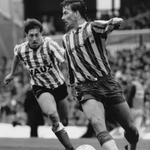 Roker Park 1990 Print: Bjorn Kristensen v Newcastle Roker Park 1990 Print: Bjorn Kristensen v Newcastle