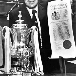 Sunderland Associated Football Club - Bob Stokoe after he was made a Freeman of the Town