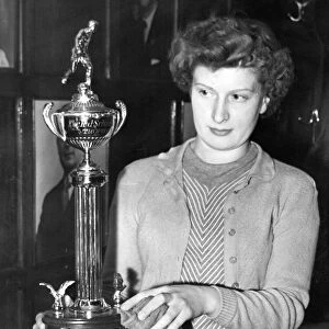 Sunderland Associated Football Club - The RJ Schaefer Trophy gets a polish from Dorothy