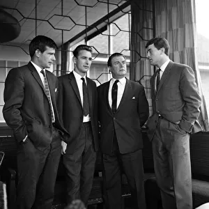 Sunderland footballers Stan Anderson, Brian Clough, Eddie Waring and Charlie Hurley