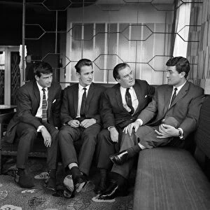 Sunderland footballers Stan Anderson, Brian Clough, Eddie Waring and Charlie Hurley