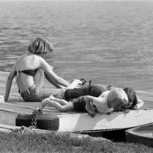 Sunny Day at Reading Park Print, May 1979