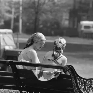 Sunny day at a park in Reading, Berkshire. May 1979 Sunny day at a park in Reading, Berkshire. May 1979