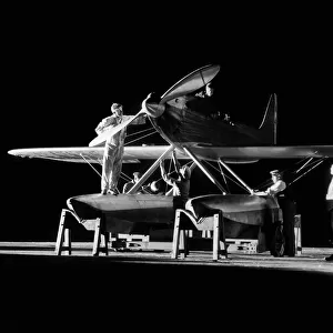 This Supermarine S6 seaplane was Britains entry in the annual Schneider Cup Races