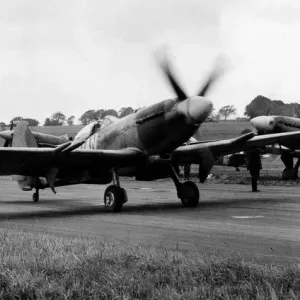 Supermarine Spitfire F22 s, of 607 County of Durham Squadron Supermarine Spitfire F22 s, of 607 County of Durham Squadron