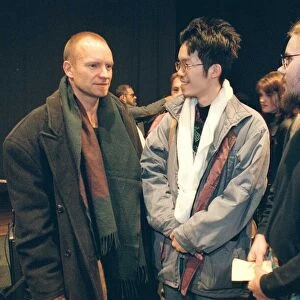 Superstar Sting plays a concert to Newcastle College students and chats to Dan Jazz