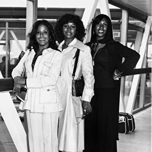 The Supremes Saturday 30th of August 1975 the pop group has just arrived at London