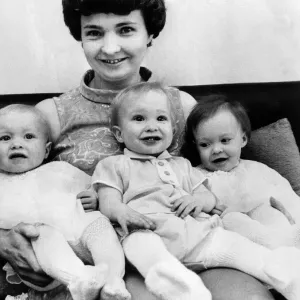 The three surviving babies of the sextuplets born to Mrs Norman Thorns of Selly Oak The three surviving babies of the sextuplets born to Mrs Norman Thorns of Selly Oak