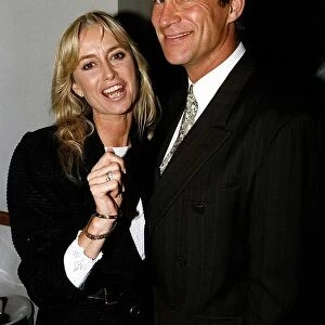 Susan George Actress and her husband Simon MacCorkindale at the Michael Winner BAFTA best