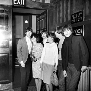 Susan Taylor age 14 and Susan Hads age 15 of Leicester meets the Beatles in Liverpool